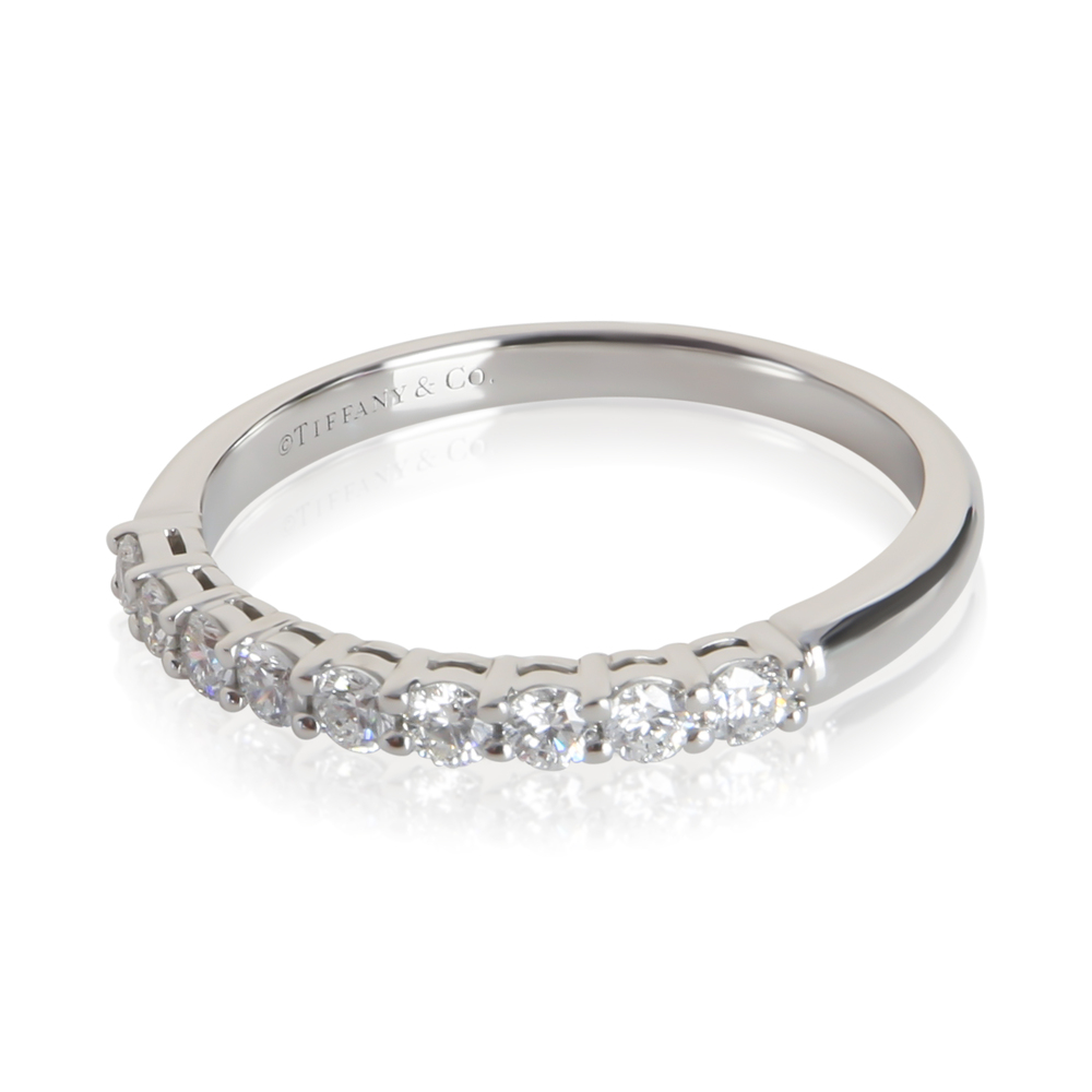 Tiffany & Co. Platinum Diamond Tiffany Forever Band - Picture 4 of 4